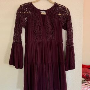 Lace long sleeved dress